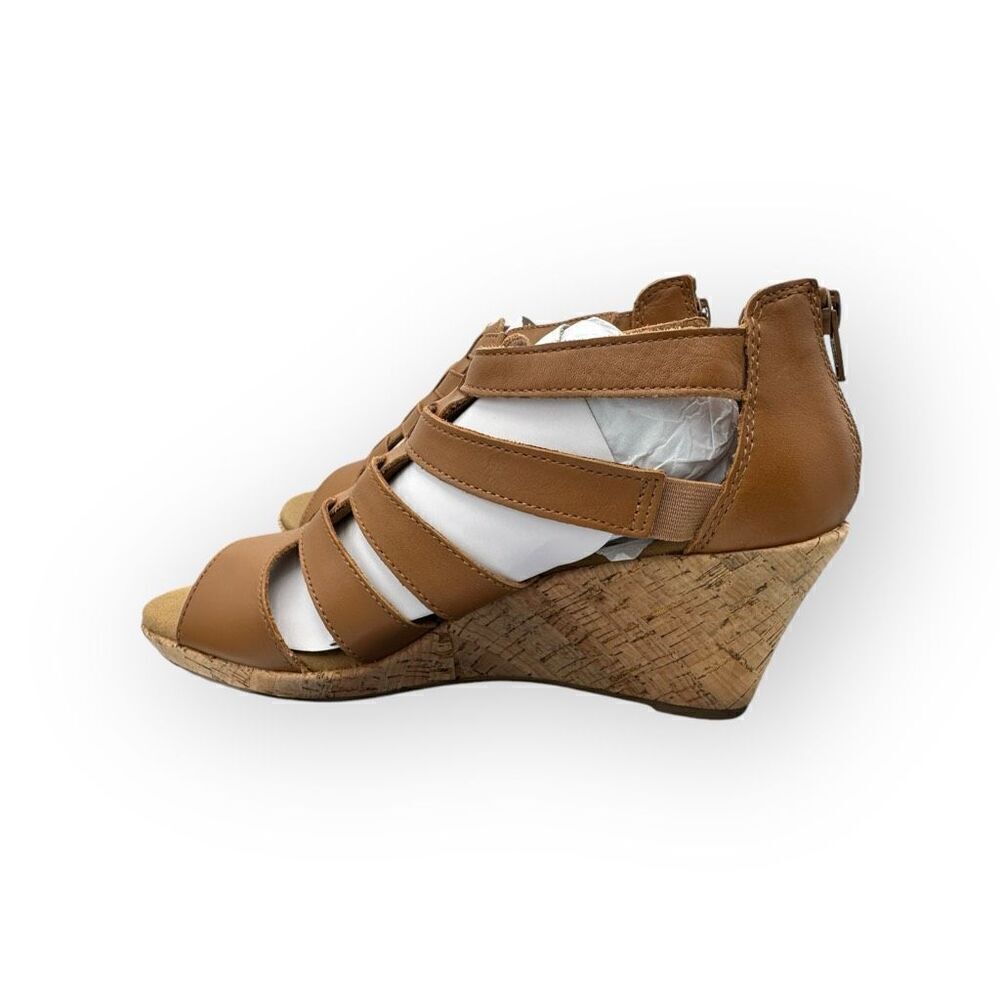 NWT Rockport Womens Briah Gladiator Wedge Sandal Tan Size 7.5 - Picture 11 of 16